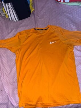 Nike Men’s Bright Orange Athletic Dri-FIT Crew Tee